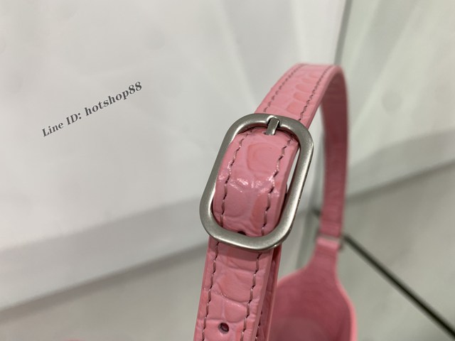 Balenciaga專櫃爆新款肩背女包 巴黎世家XX鱷魚紋壓花小號新月包 fyj1907